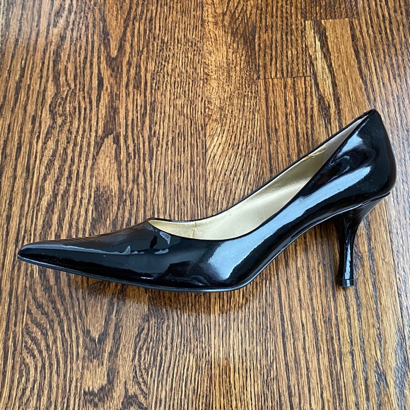 Nine West Patent Stiletto Heels - Black -  Sz 6 - Picture 3 of 16